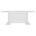 Table basse Blanc 103,5x60x40 cm Aggloméré