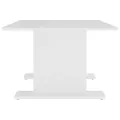 Table basse Blanc 103,5x60x40 cm Aggloméré