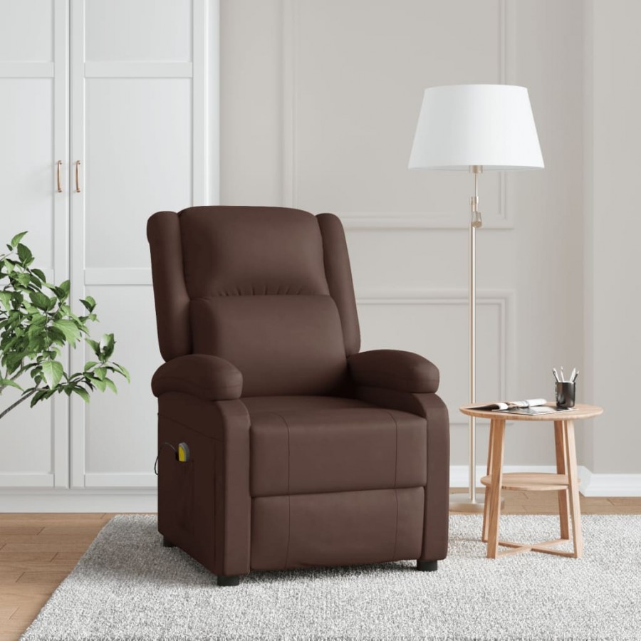 Fauteuil de massage Marron Similicuir