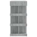 Table de bar et étagère de rangement Sonoma gris 100x50x101,5cm