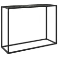 Table console Noir 100x35x75 cm Verre trempé