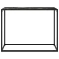 Table console Noir 100x35x75 cm Verre trempé