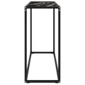 Table console Noir 100x35x75 cm Verre trempé