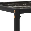 Table console Noir 100x35x75 cm Verre trempé