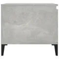 Table basse Gris béton 100x50x45 cm Bois d'ingénierie