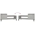 Table basse Gris béton 100x50x45 cm Bois d'ingénierie