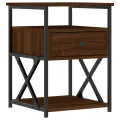 Tables de chevet 2pcs chêne marron 40x42x55cm bois d'ingénierie