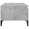 Table basse Gris béton 90x50x36,5 cm Bois d'ingénierie
