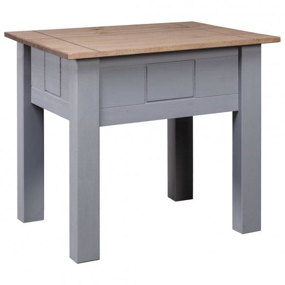 Table de chevet Gris 50,5x50,5x52,5 cm Pin Gamme Panama