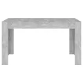 Table de salle à manger Gris béton 140x74,5x76 cm Aggloméré
