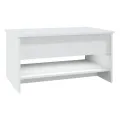 Table basse Blanc 80x50x40 cm Bois d'ingénierie