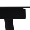 Ensemble à manger de jardin 7 pcs Noir Rotin PVC