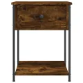 Tables de chevet 2 pcs chêne fumé 44x45x58 cm bois d’ingénierie