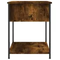 Tables de chevet 2 pcs chêne fumé 44x45x58 cm bois d’ingénierie