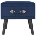Table de chevet Bleu 40x35x40 cm Velours
