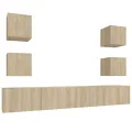 Ensemble de meubles TV 6 pcs Chêne sonoma Bois d'ingénierie