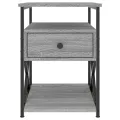 Tables de chevet 2 pcs sonoma gris 40x42x55cm bois d'ingénierie