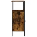 Table de chevet chêne fumé 41x31x80 cm bois d'ingénierie