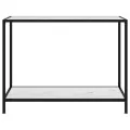 Table console Blanc 100x35x75 cm Verre trempé