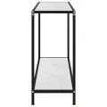 Table console Blanc 100x35x75 cm Verre trempé
