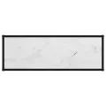 Table console Blanc 100x35x75 cm Verre trempé
