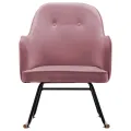 Chaise à bascule Rose Velours