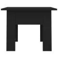 Table basse noir 55x55x42 cm bois d'ingénierie