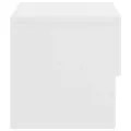 Table de chevet murale Blanc