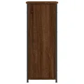 Table de chevet chêne marron 32x42x80 cm bois d'ingénierie
