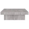 Table basse Sonoma gris 90x90x28 cm Bois d'ingénierie