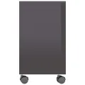 Table d'appoint Gris brillant 70x35x55 cm Bois d'ingénierie