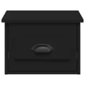 Table de chevet murale noir 41,5x36x28 cm