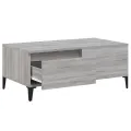 Table basse Sonoma gris 90x50x36,5 cm Bois d'ingénierie