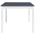 Table de salle à manger Blanc et gris 180 x 90 x 73 cm Pin