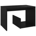 Table d'appoint Noir 59x36x38 cm Aggloméré