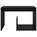 Table d'appoint Noir 59x36x38 cm Aggloméré