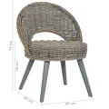 Chaise-canapé Kubu Rotin Gris