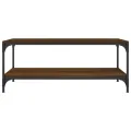 Table basse Chêne marron 100x50x40 cm Bois d'ingénierie