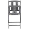 Chaises pliables d'extérieur 6 pcs Bois d'acacia solide