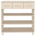 Table console HAMAR Marron miel 90x35x90 cm Bois massif de pin