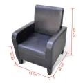 Fauteuil Noir Similicuir
