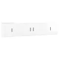 Ensemble de meubles TV 3 pcs Blanc brillant Bois d'ingénierie