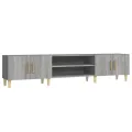 Meuble TV sonoma gris 180x31,5x40 cm bois d'ingénierie