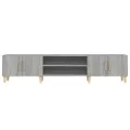 Meuble TV sonoma gris 180x31,5x40 cm bois d'ingénierie