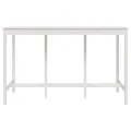 Table de bar Blanc 180x80x110 cm Bois massif de pin