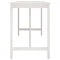 Table de bar Blanc 180x80x110 cm Bois massif de pin