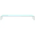 Meuble TV/Support pour moniteur 110x30x13 cm verre vert
