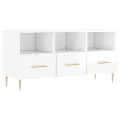 Meuble TV Blanc brillant 102x36x50 cm Bois d'ingénierie