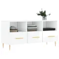 Meuble TV Blanc brillant 102x36x50 cm Bois d'ingénierie