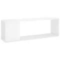 Meuble TV Blanc brillant 100x24x32 cm Aggloméré